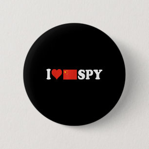I Love My Chinese Spy, I Heart Chinese Spy,china F 6 Cm Round Badge