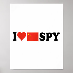I Love My Chinese Spy, I Heart Chinese Spy,china F Poster