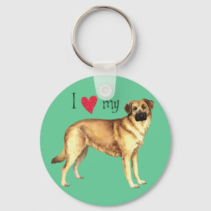 I Love my Chinook Key Ring