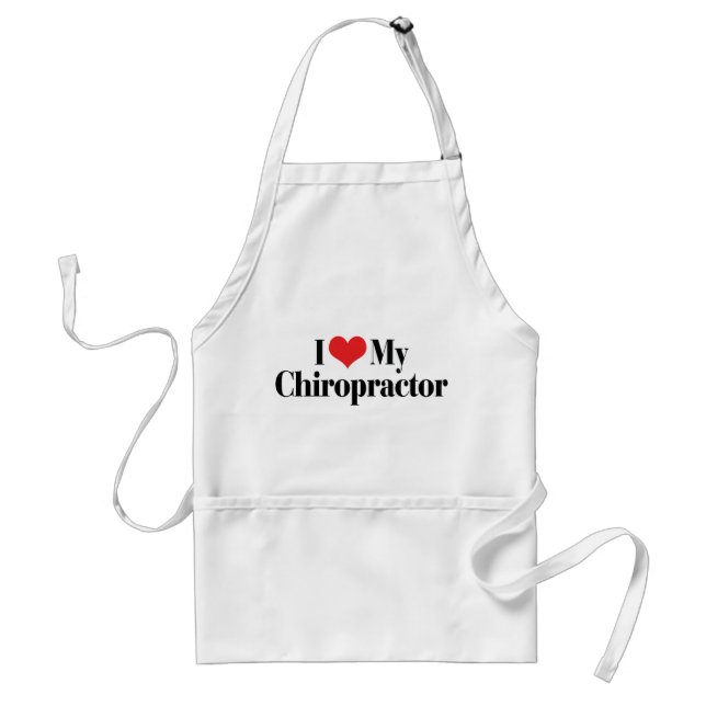 I Love My Chiropractor Standard Apron (Front)