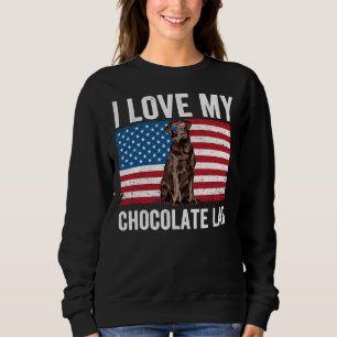 I Love My Chocolate Lab Sweatshirt