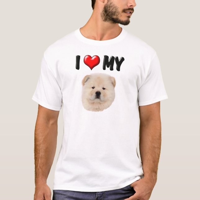 I Love My Chow Chow T-Shirt (Front)