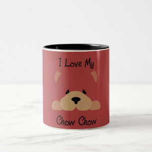 I Love My Chow Chow Two-Tone Coffee Mug