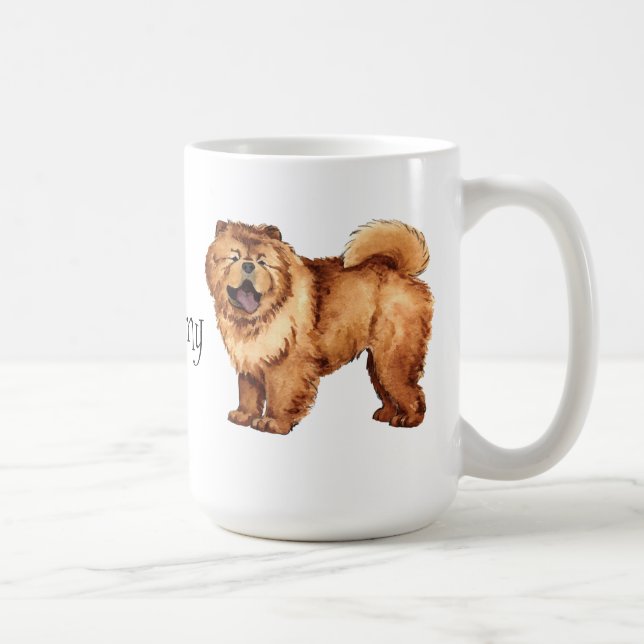 I Love my Chow Coffee Mug (Right)