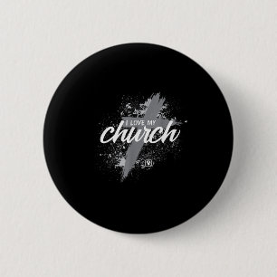 I Love My Church - Midland New Life Vineyard, Mi 6 Cm Round Badge
