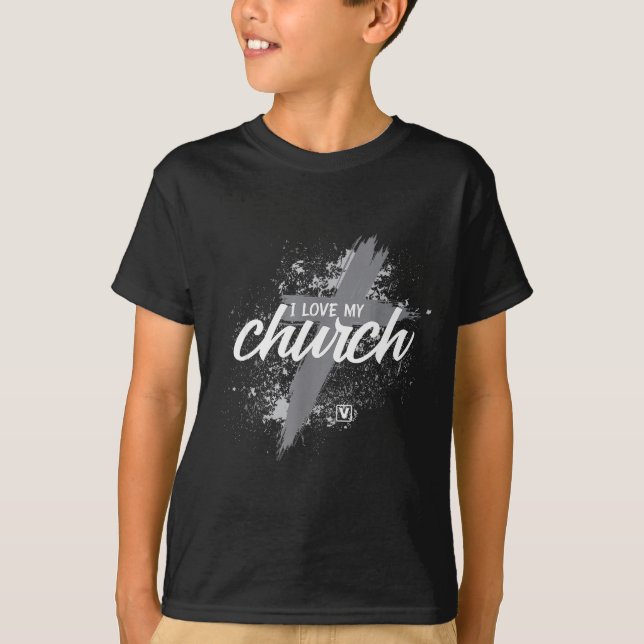 I Love My Church - Midland New Life Vineyard, Mi  T-Shirt (Front)