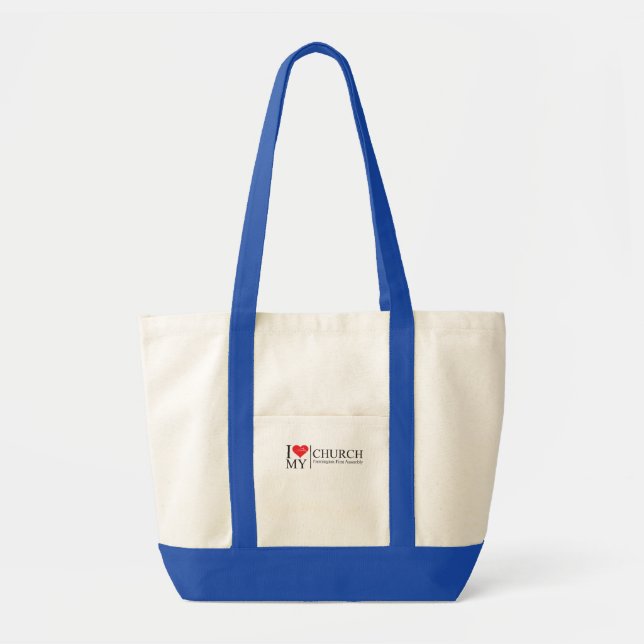 I Love My Church Tote Bag (Front)