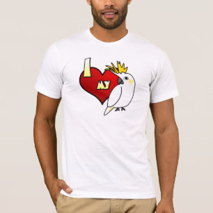 I Love my Citron Cockatoo Apparel T-Shirt
