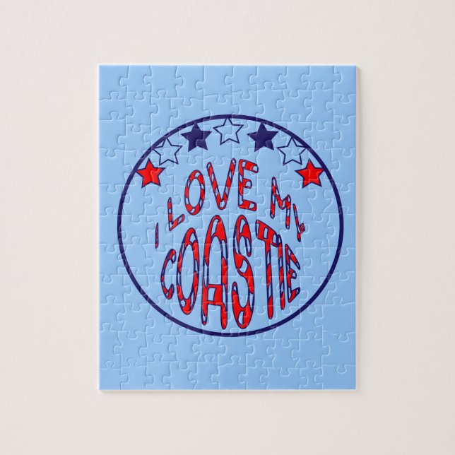 "I love My Coastie Jigsaw Puzzle (Vertical)