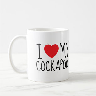I Love My Cockapoo – Cute Dog Lover Mug Brown