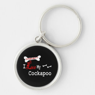 I Love My Cockapoo Key Ring