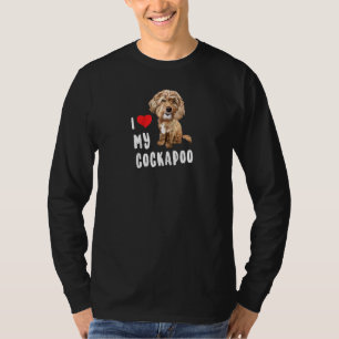 I Love My Cockapoo Perfect Funny Cute Dog Raglan T-Shirt