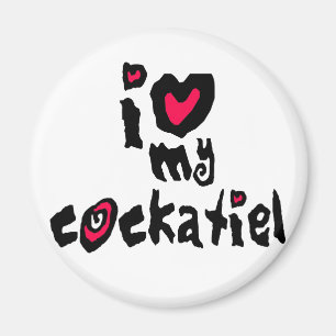 I Love My Cockatiel Magnet