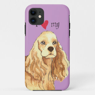 I Love my Cocker Spaniel Case-Mate iPhone Case