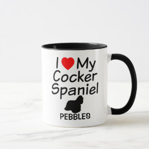 I Love My Cocker Spaniel Dog Mug