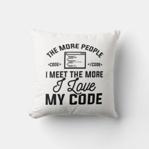 I Love My Code Cushion