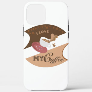 I Love My Coffee Retro Diner Java Splash iPhone 12 Pro Max Case