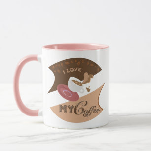 I Love My Coffee Retro Java Mug