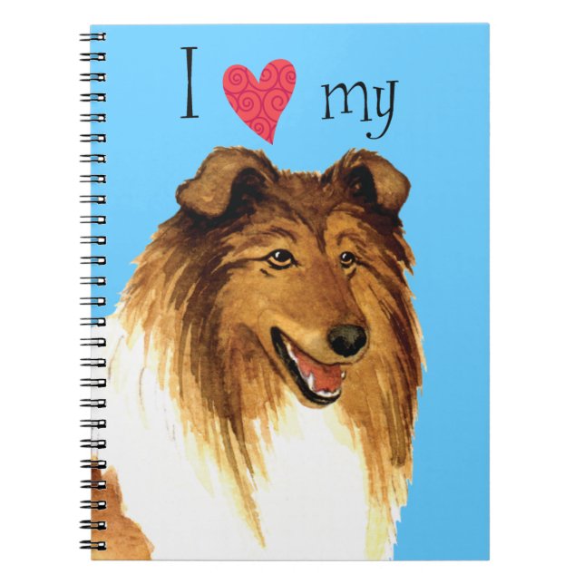 I Love my Collie Notebook (Front)