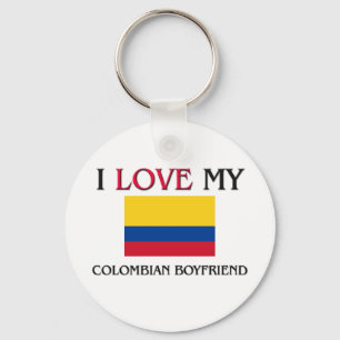 I Love My Colombian Boyfriend Key Ring