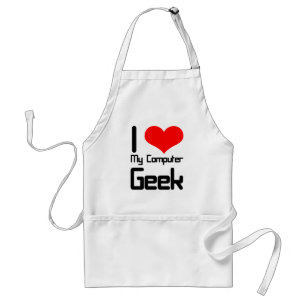 I love my computer geek standard apron