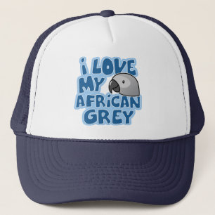 I Love My Congo African Grey Hat