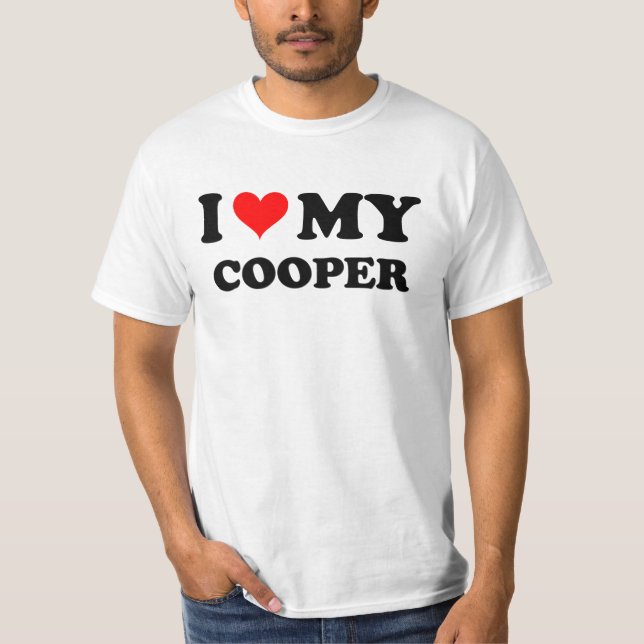 I Love My Cooper T-Shirt (Front)