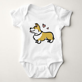 I Love My Corgi- Baby Baby Bodysuit
