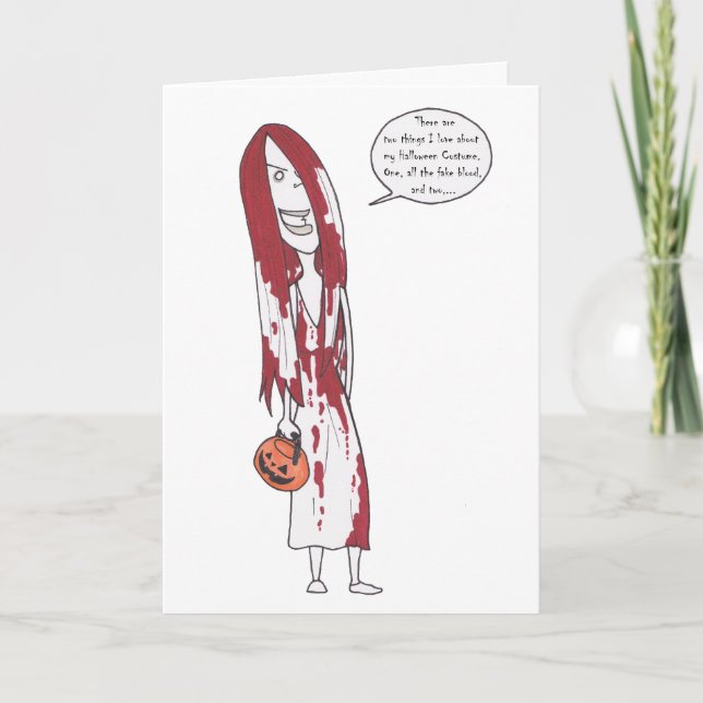 I Love My Costume Greeting Card (Front)