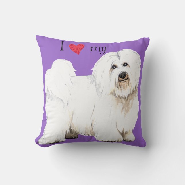 I Love my Coton de Tulear Cushion (Front)