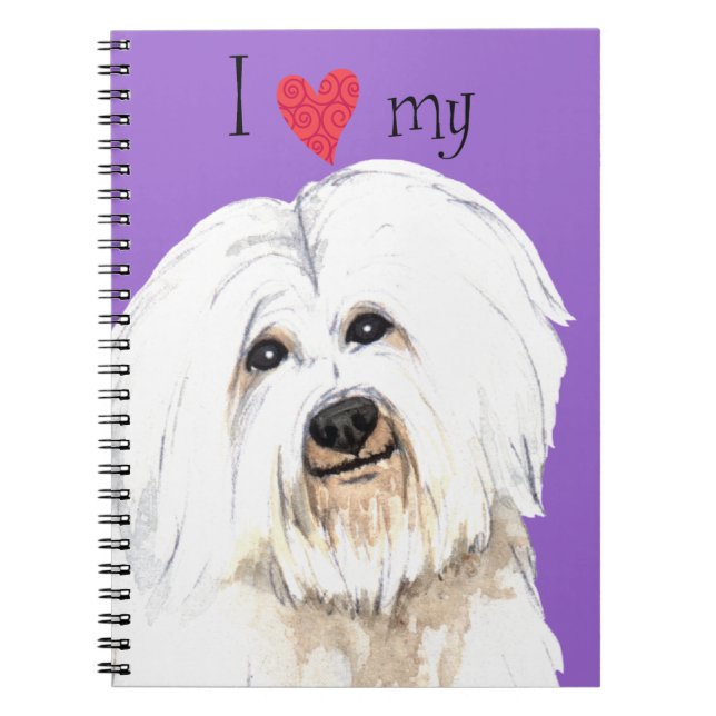 I Love my Coton de Tulear Notebook (Front)