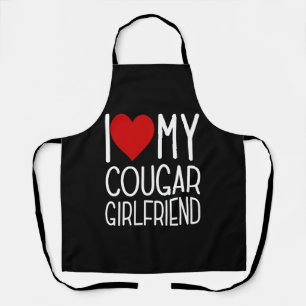 I Love My Cougar Girlfriend I Heart My Cougar Girl Apron
