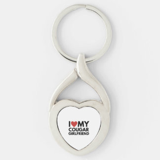 i love my cougar girlfriend   key ring