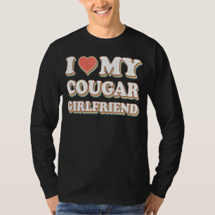I love my cougar girlfriend vintage I heart my cou T-Shirt