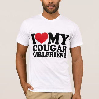 I Love My Cougar Girlfriend white, I Heart My T-Shirt