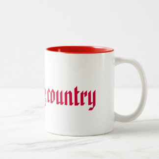 I Love My Country Two-Tone Coffee Mug