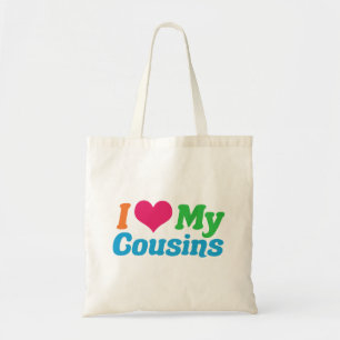 I Love My Cousins Tote Bag