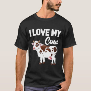 I Love My Cow For Men Women Kids T-Shirt