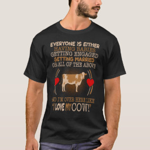 I Love My Cow Pet T-Shirt