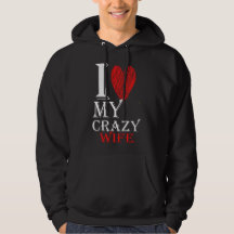 I Love My Crazy Wife purview with Red Cute Heart