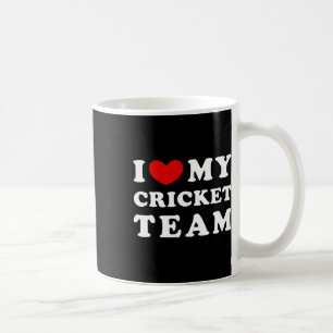 I Love My Cricket Team Coffee Mug
