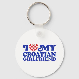 I Love My Croatian Girlfriend Key Ring