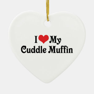 I Love My Cuddle Muffin Ceramic Tree Decoration