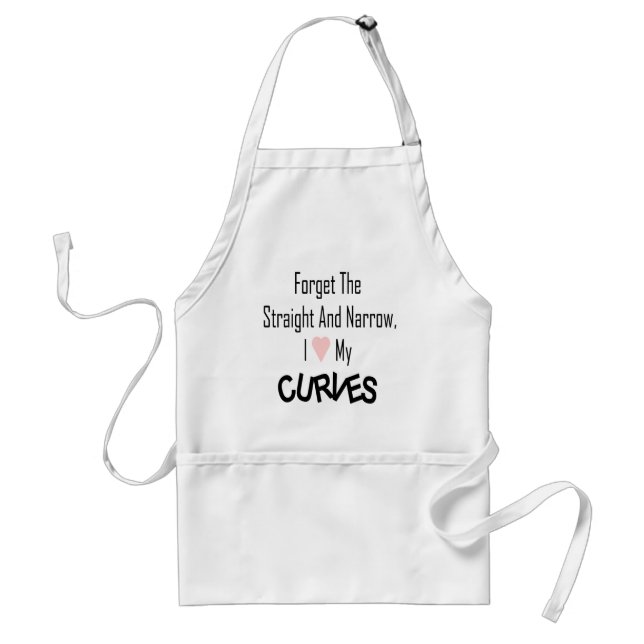 I Love My Curves-BBQ Apron (Front)