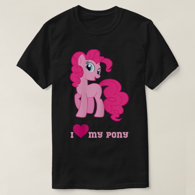I love my cute little pony  Fantasy pet tee  (Design Front)