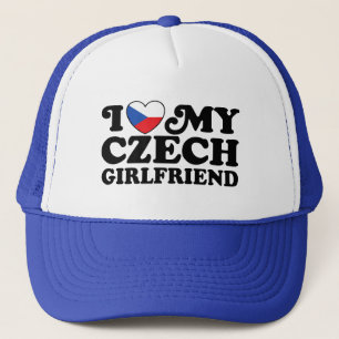 I Love My Czech Girlfriend Trucker Hat