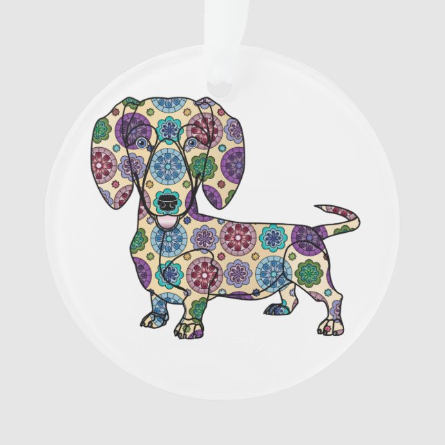 I Love My Dachshund - Circle Ornament (Front)