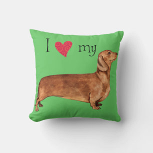 I Love my Dachshund Cushion