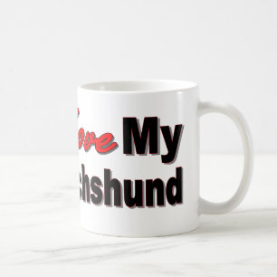 I Love My Dachshund Mug