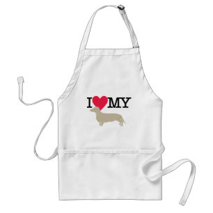 I Love My Dachshund ! Standard Apron